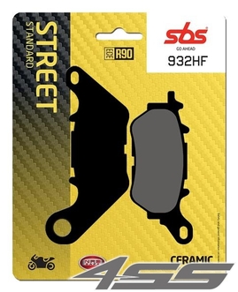 Zadní brzdové destičky SBS 932HF Ceramic (Cesta)