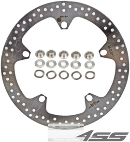 Přední brzdový kotouč Brembo 168B407D7 (ORO) s montážním materiálem