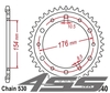 Řetězová rozeta JTR1340,43 zubů - černá