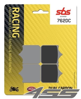 Přední okruhové brzdové destičky SBS 762DC Dual Carbon (Okruh)