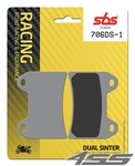 Přední závodní brzdové destičky SBS 706DS-1 Dual Sinter (Okruh)