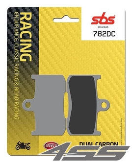 Přední okruhové brzdové destičky SBS 782DC Dual Carbon (Okruh)