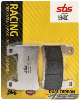 Přední okruhové brzdové destičky SBS 894DC Dual Carbon (Okruh)