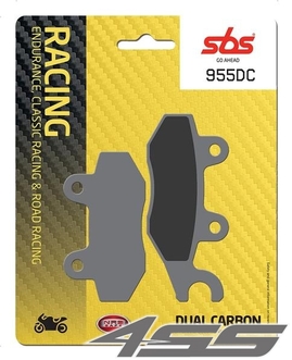 Přední okruhové brzdové destičky SBS 955DC Dual Carbon (Okruh)