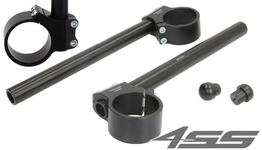 Sada CLIP-ON hlinikových řídítek TRW - průměr čepu 53mm, průměr 22mm, délka 285mm (racing SP)