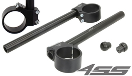 Sada CLIP-ON hlinikových řídítek TRW - průměr čepu 53mm, průměr 22mm, délka 285mm (racing SP)