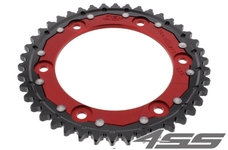 Řetězová rozeta ZF DUAL 1306,44 zubů - černá/červená