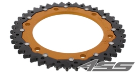 Řetězová rozeta ZF DUAL 1307,43 zubů - černá/zlatá