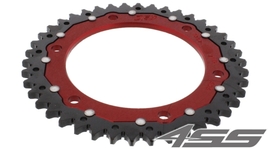 Řetězová rozeta ZF DUAL 1307,43 zubů - černá/červená