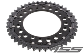 Řetězová rozeta ZF DUAL 1800,43 zubů - černá/černá