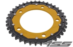 Řetězová rozeta ZF DUAL 302,39 zubů - černá/zlatá